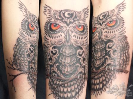 Tattoos - Owl - 114921